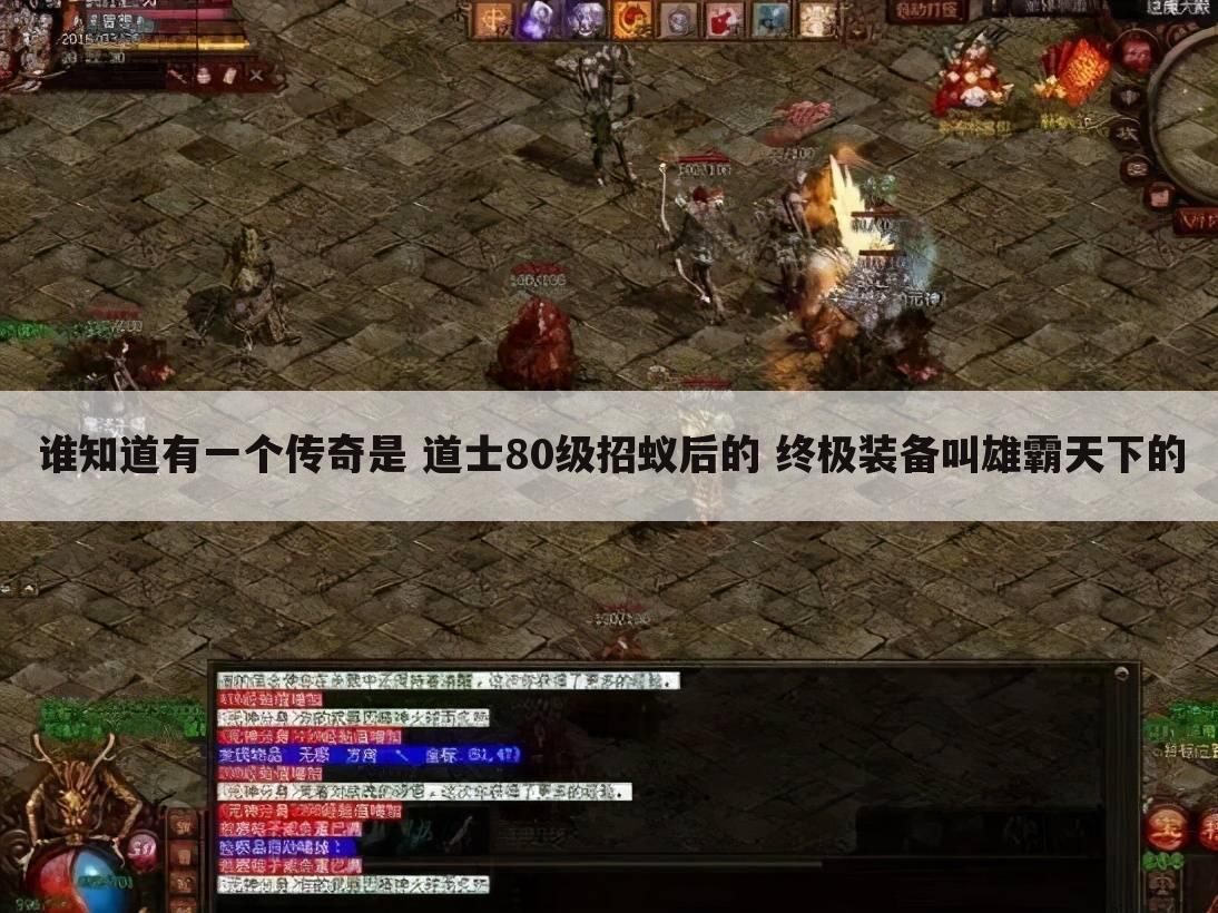 谁知道有一个传奇是 道士80级招蚁后的 终极装备叫雄霸天下的