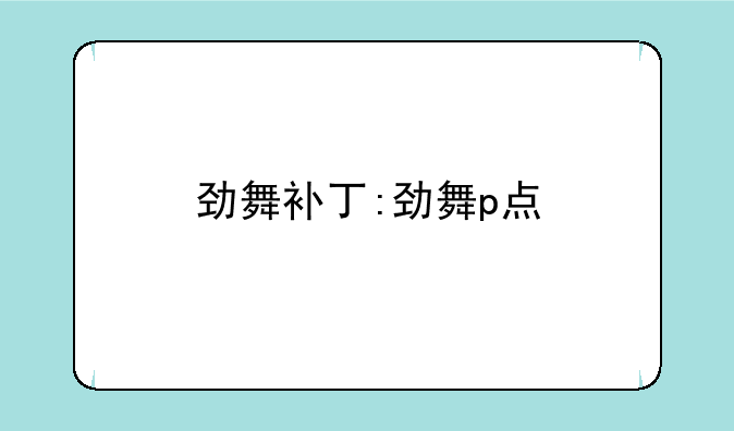 劲舞补丁:劲舞p点